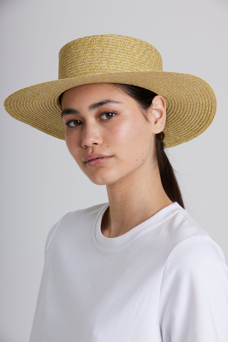 Metallic Straw Boater Ārdēo Studios